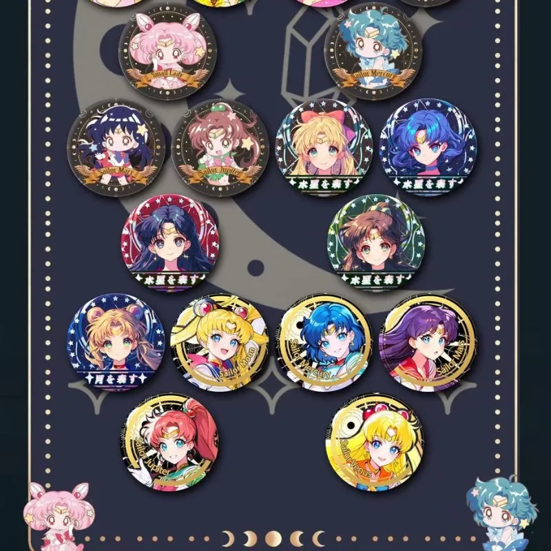 New Sailor Moon Badge Surprise Blind Draw High Color Value Creative Personality Student Backpack Clothes Medal Gift Wholesale - view 6