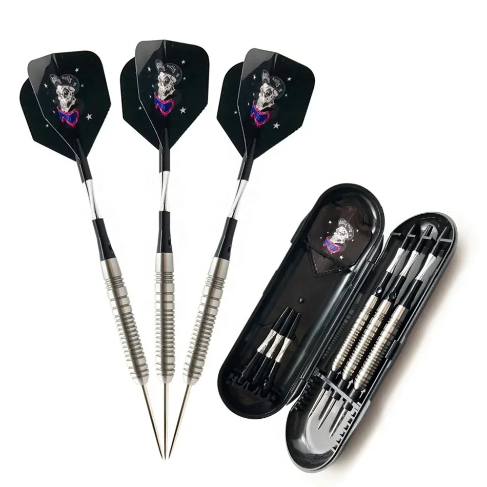 wholesale high quality professional darts 23g 90% tungsten barrel darts set for sale with flights shafts box