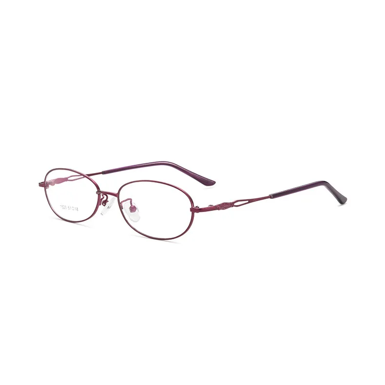 51-18New المرأة إطار كامل سبائك التيتانيوم موضة أنيقة ورائعة ضوء النظارات النسائية الفاخرة إطار نظارات قصر النظر الرجعية #3
