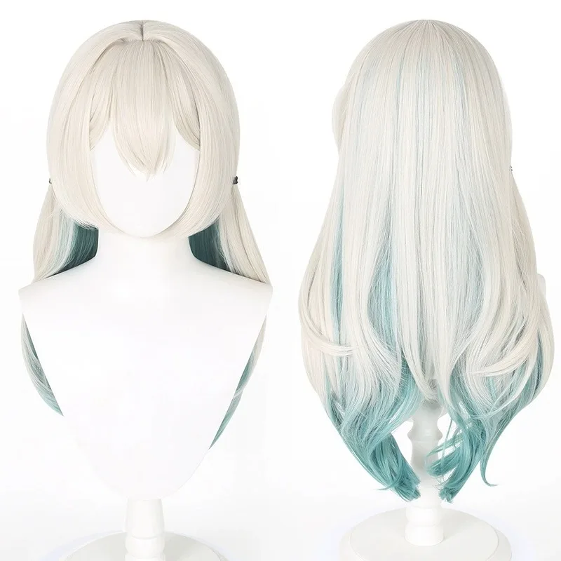 Honkai: Star Rail Firefly Cosplay Costume Girls' Dorm Series Mint Green Cute Pajamas Soft Firefly Girl Loungewear Wig for Party view 6