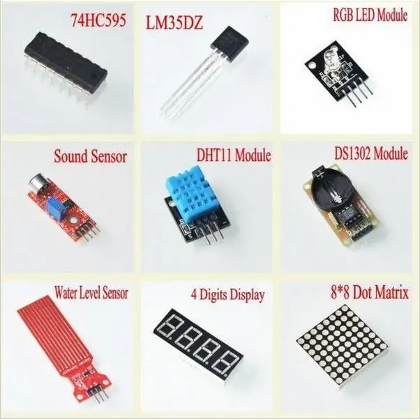 UNO R3 Learning Kit Upgrade RFID Starter Kit Stepper Motor LED Relay Learning Kit with box for Arduino Programming learning kit
