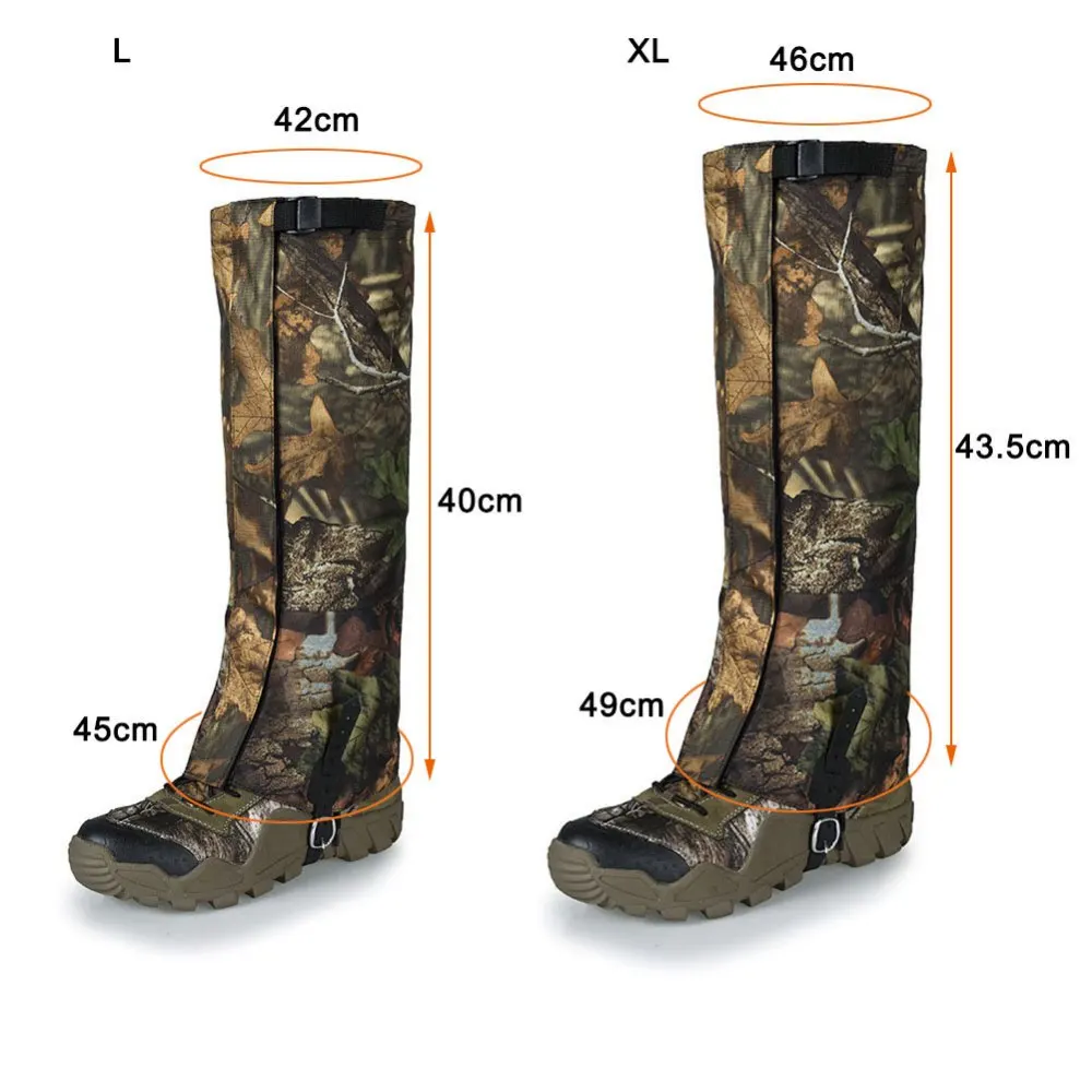 Outdoor Hiking Camping Leggings Adjustable Snow Boot Gaiters Oxford Cloth Comfortable Shoes Cover