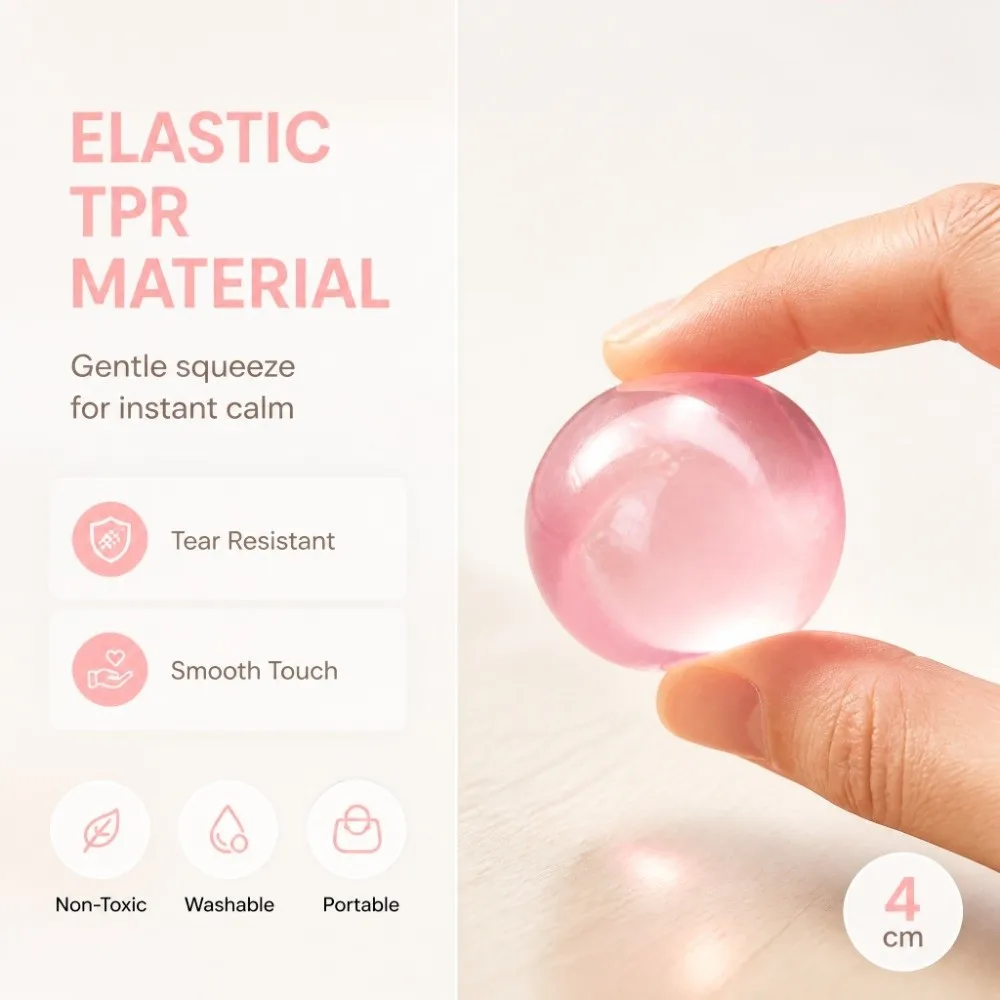 Slow Rising Coconut Oil Squeeze Moldable Plasticity Reduce Pressure Ball 4cm Slow Rebound Fidget Reduce Anxiety