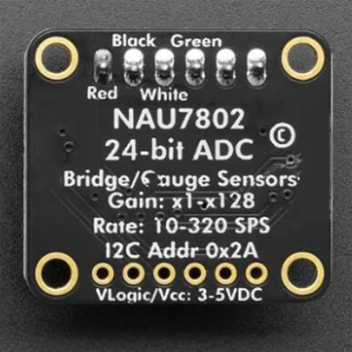 Promotion 4538 for NAU7802 24-Bit ADC Module with STEMMA QT / Qwiic Interface, Load Cell Amplifier Board for