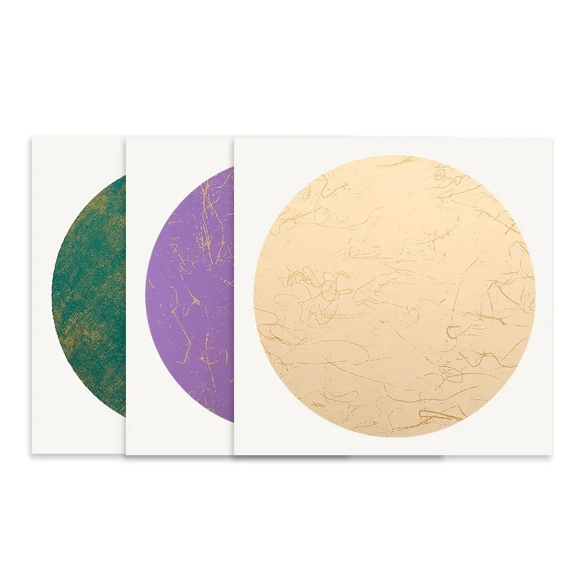 Thicken Paper Cards 10Sheets Chinese Half Ripe Rice Paper Card Calligraphy Watercolor Painting Meticulous Mounting