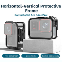 Protective Frame For Insta360 Ace Pro ABS Border Horizontal & Vertical Shooting Protection Frame For Insta 360 Ace Action Camera