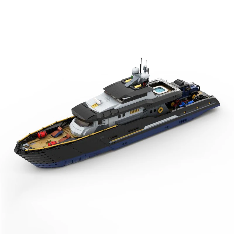 4367pcs MOC Explorer S Yacht Mini Fig Scale Full Boat Model Building Blocks Construction Toys Christmas Gifts Idea DIY Kids