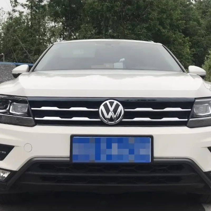 CAR FRONT HOOD BONNET GRILL LIP MOLDING COVER TRIM BAR GARNISH MESH for 2017-2024 VW tiguan mk2