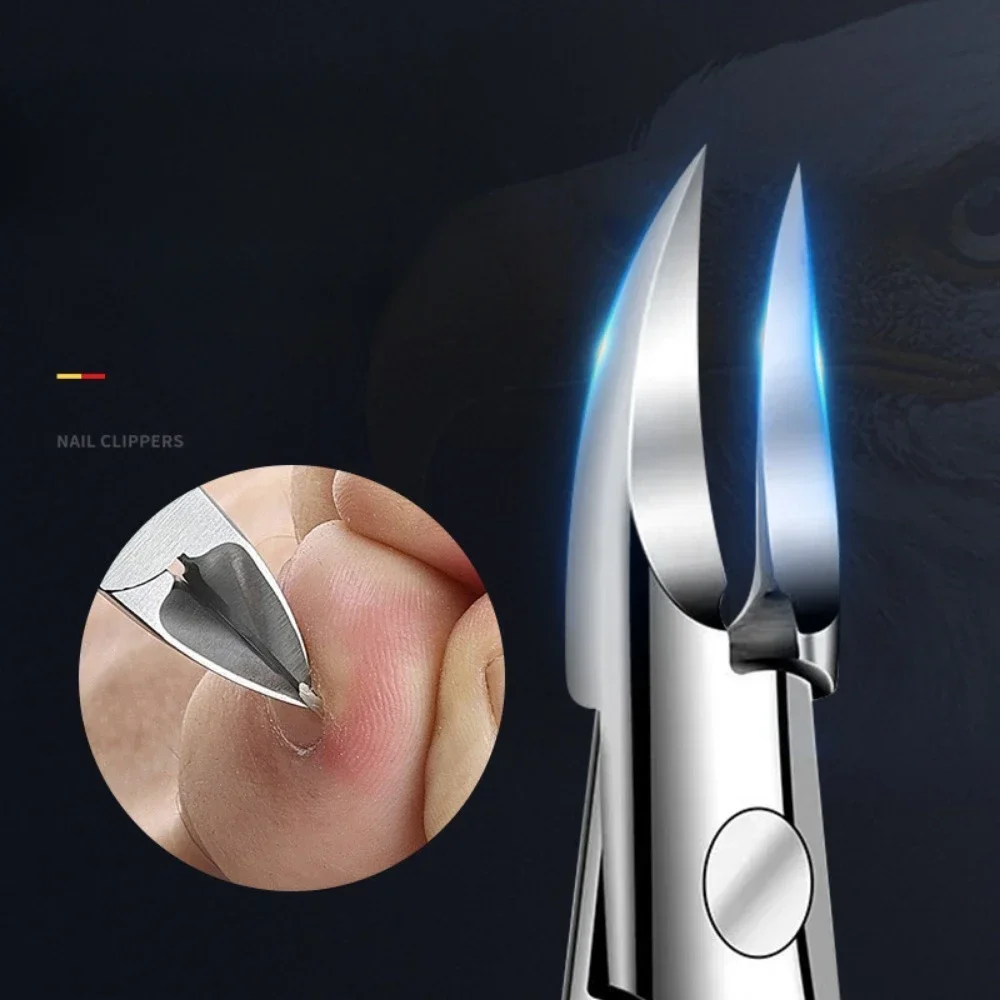 Nail Clipper Eagle Nose Cutter Ingrown Toenail Thick Nail Dead Skin Remover Cuticle Scissors Sharp Curved Blade Manicure Tools