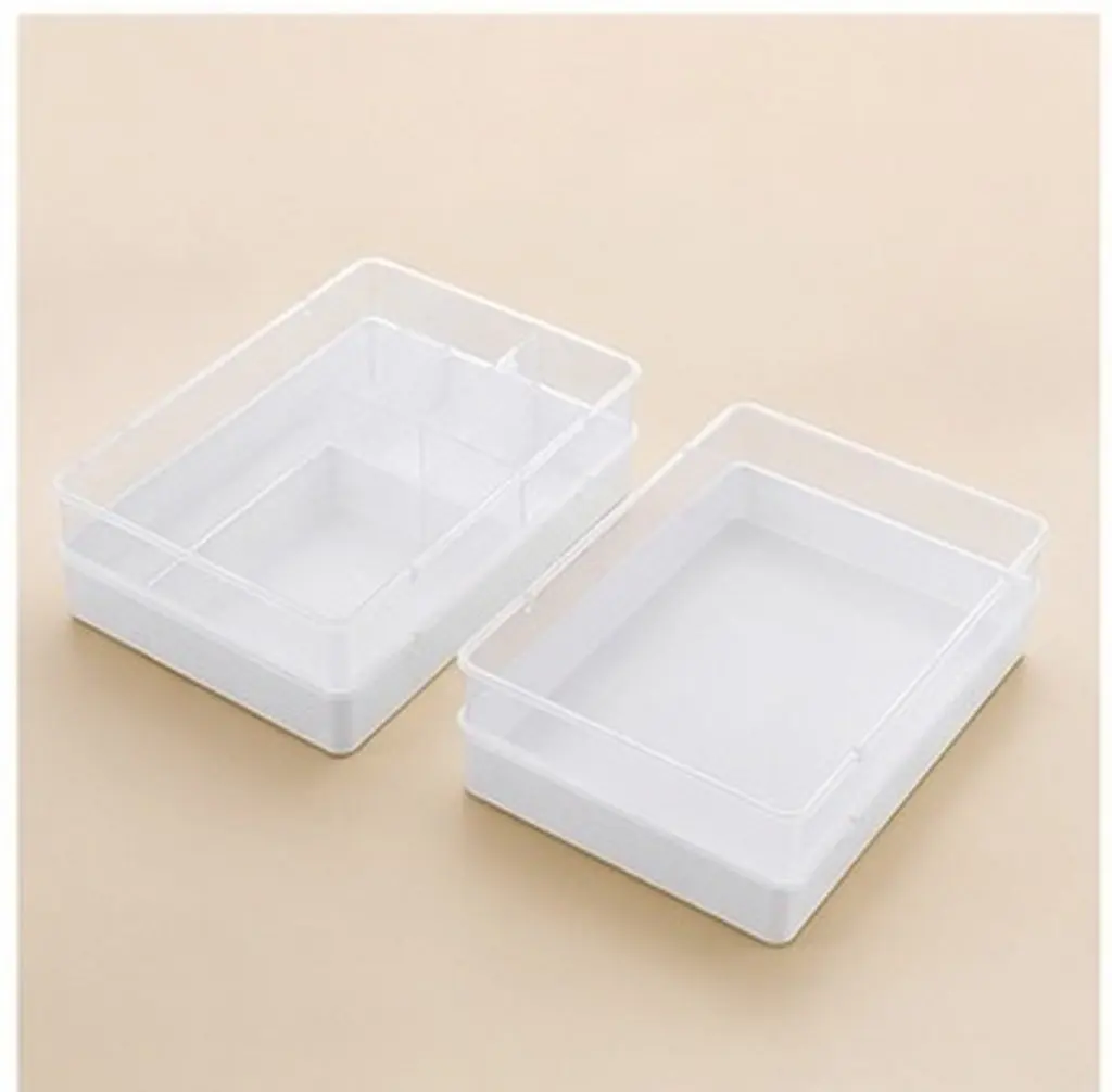 2Pcs Household Drawer Organizers Multi-Function Storage Boxes Convenient Compact Drawer Boxes for Home Office Storage