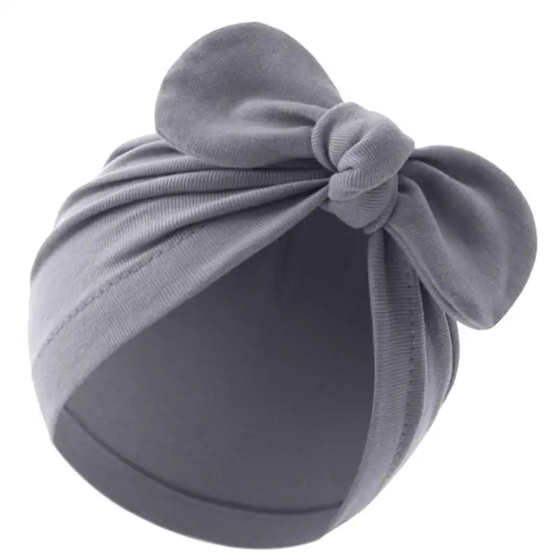 Soft Cotton Baby Bowknot Hat Elastic Newborn Beanie Hat For Baby Boys And Girls Cute Bowknot Beanie Hat For Babies