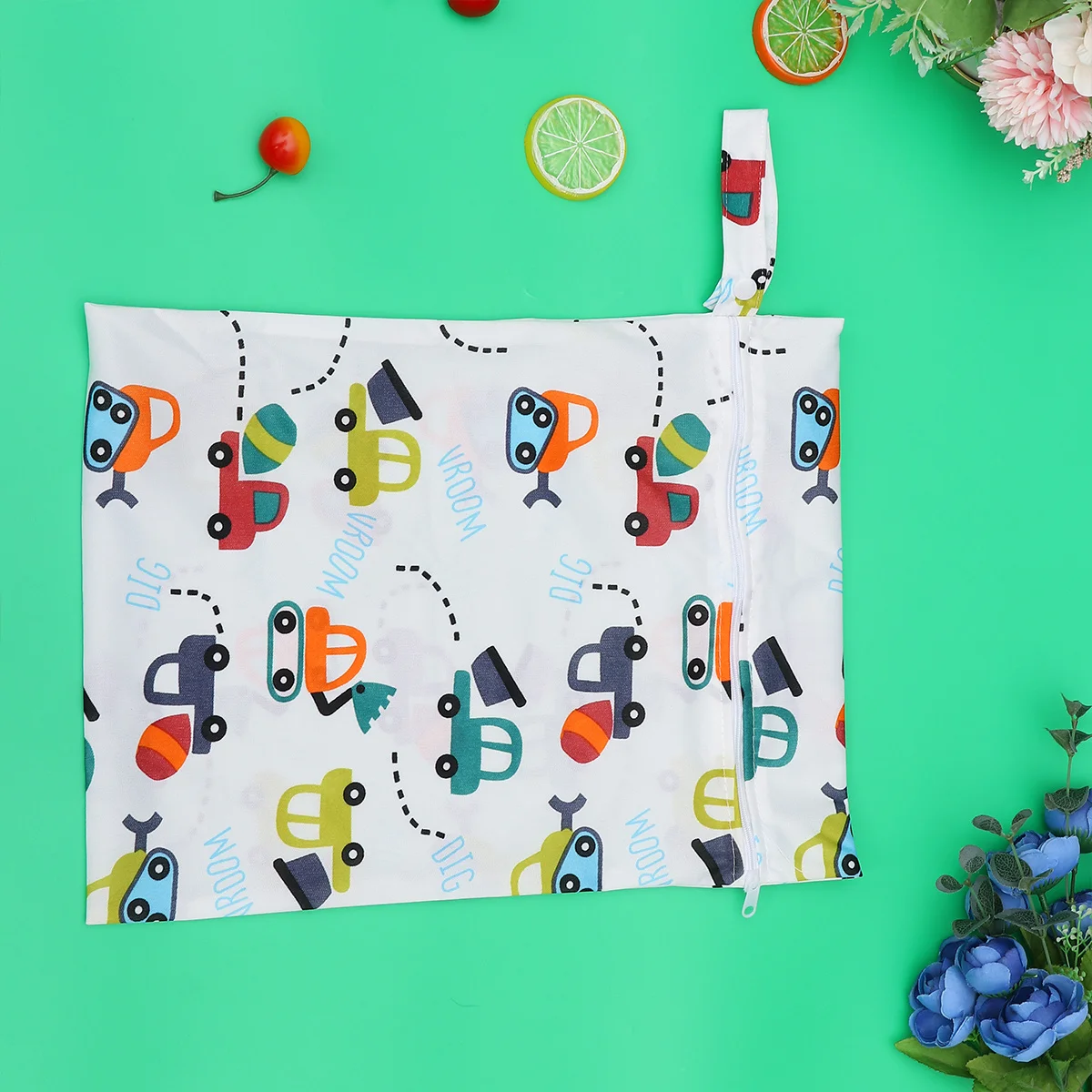 

Сумка для детских подгузников, многофункциональная водонепроницаемая многоразовая сумка для детских подгузников, уличный мультяшный узор, легко чистится, влажная и сухая