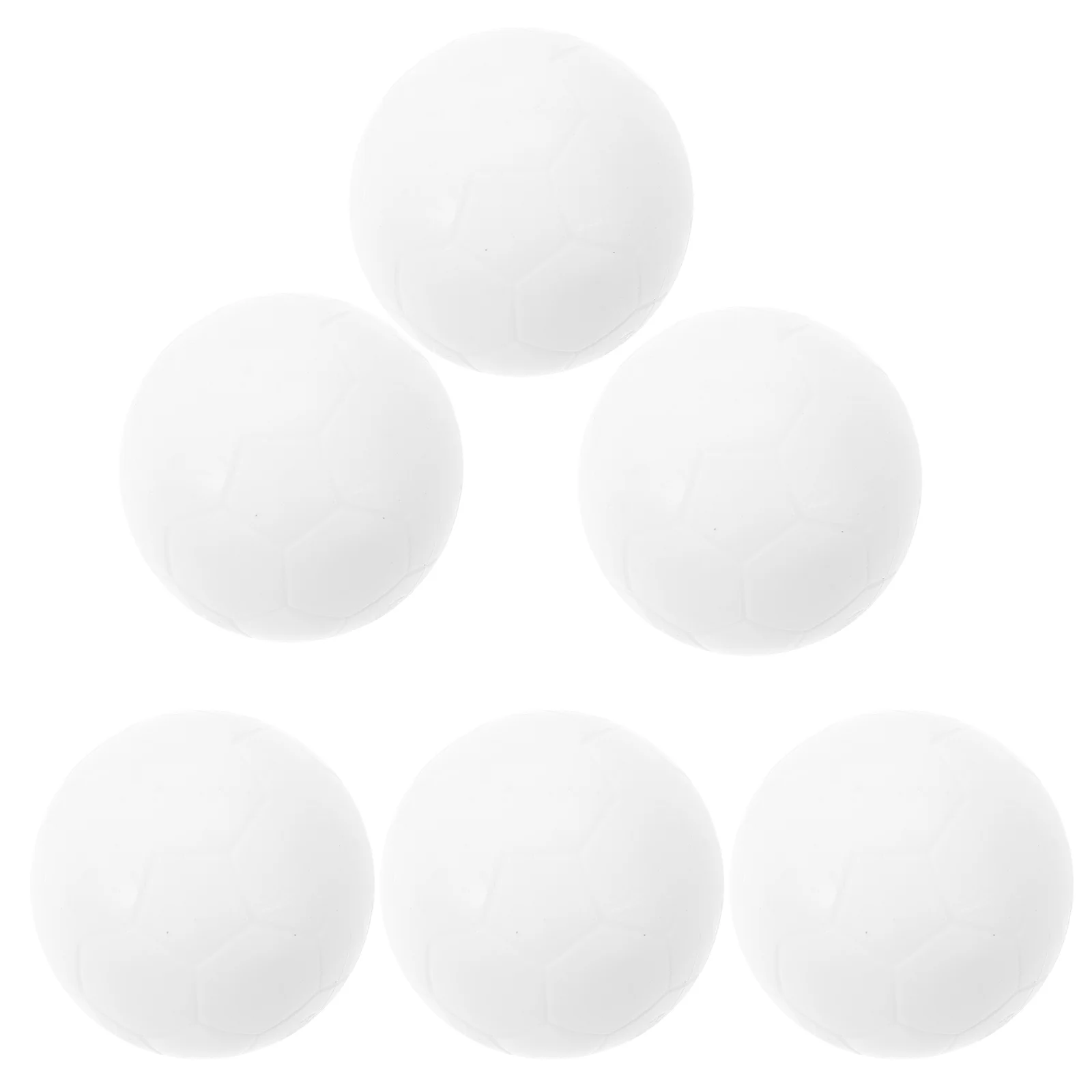 6 Pcs Football Table Soccer Tennis Replaceable Balls White Replacement Child