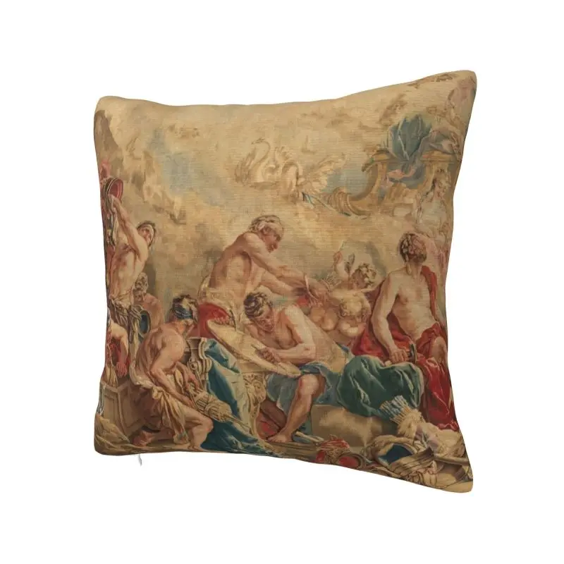 Custom Vulcan Arms For Aeneas To Venus Pillow Covers Decor Home Aubusson Floral Cushion Decoration Salon Square Pillowcase