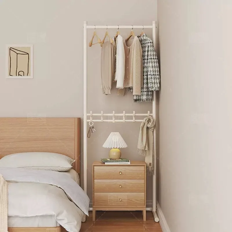 Bedroom Hanging Clothes Rack Coat Standing Entrance Metal Clothes Rack Organizer Hallway Perchero De