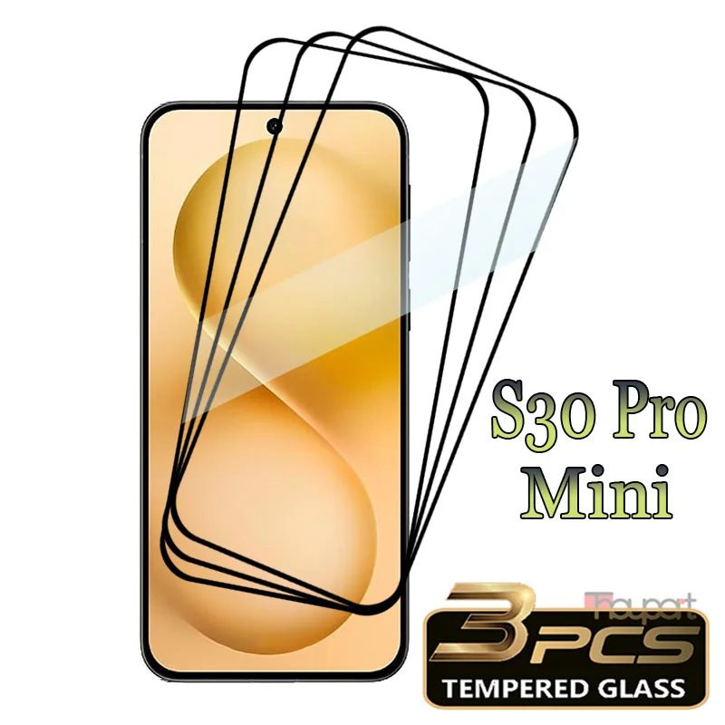 

3 Pcs For VIVO S30Pro mini Glass Screen Protector 9H Anti-Scratch Tempered Glass Full Cover