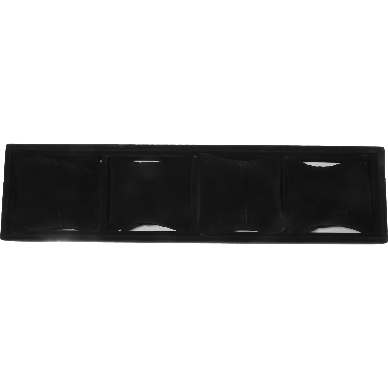 

4pcs Tray With Pillow Jewelry Organizer For Watch Bracelet Display Holder Reusable Watch Storage Case Decorative Display Tray