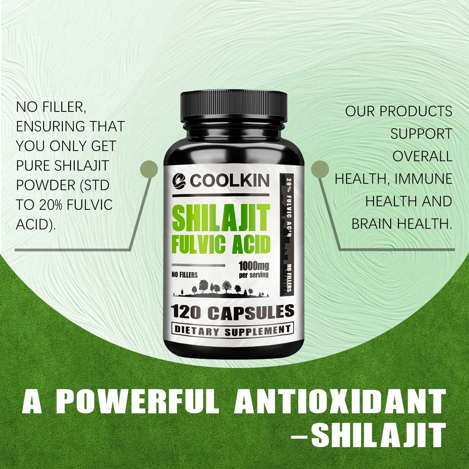 

Полная тазовая кислота Shilajit — подходит для общего здоровья, мозга, борьбы со старением, иммунитета.