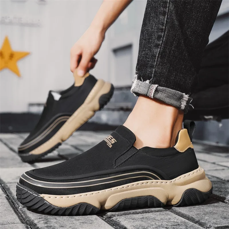 أحذية رياضية رجالية مريحة بنعل ناعم مانعة للانزلاق أحذية بدون كعب خفيفة الوزن قابلة للتنفس أحذية كاجوال شبكية 2025 كروسسوفكي موسكي #6