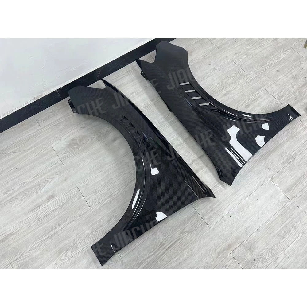 2Pcs Carbon Fiber Front Fender Vent Fin Gill Trim Cover For Audi A3 S3 Car Bodykit Trim Strip 2014 2015 2016 2017 2018 2019 2020