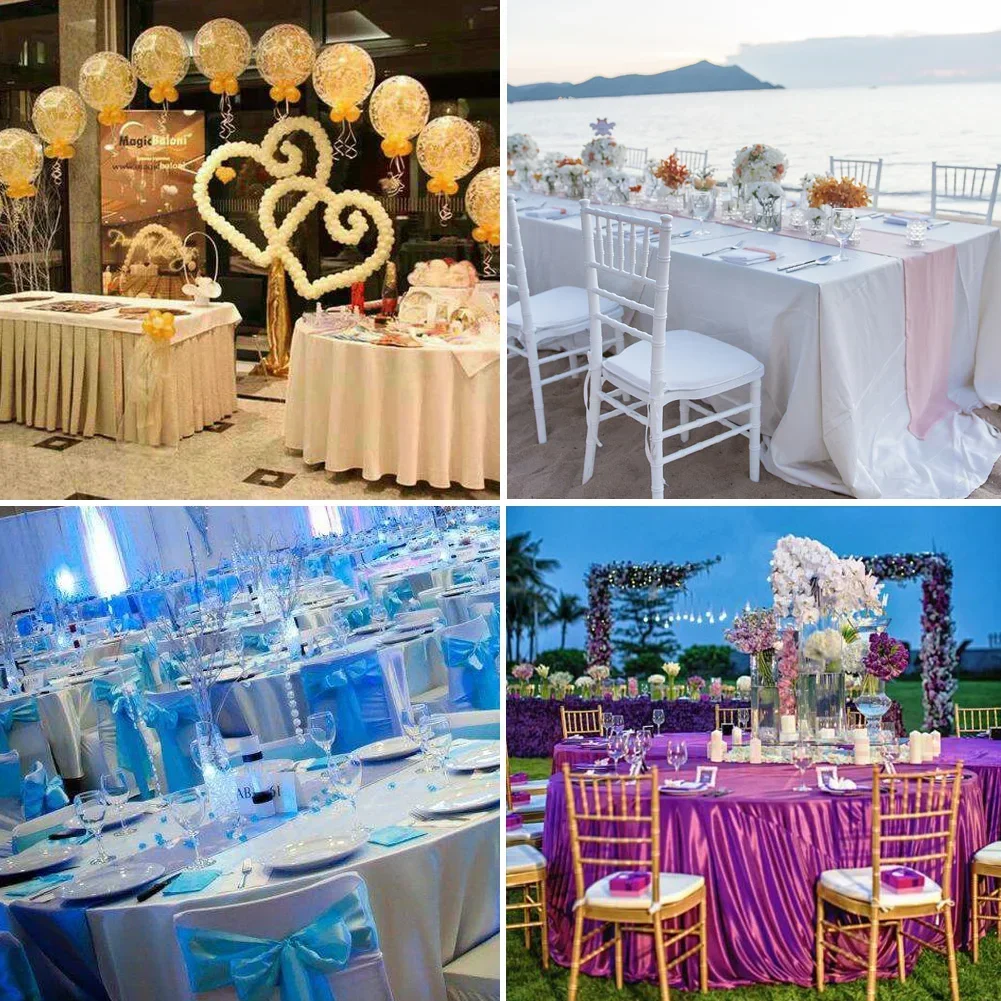 Satin Tablecloth Home Table cover Christmas Party Table Cover Wedding Banquet Toalha De Mesa  Birthday Christmas Tischdecke
