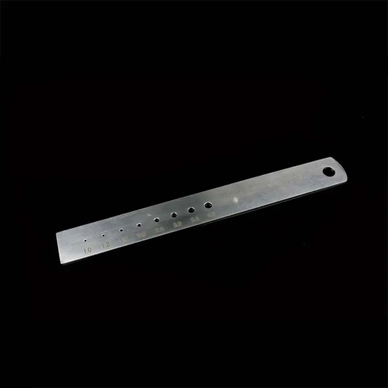 Pet Orthopaedic Instruments Medical Stainless Steel Scale Diameter Steel Scale Hole Screw Kirschner Needle Plate Length Measurer