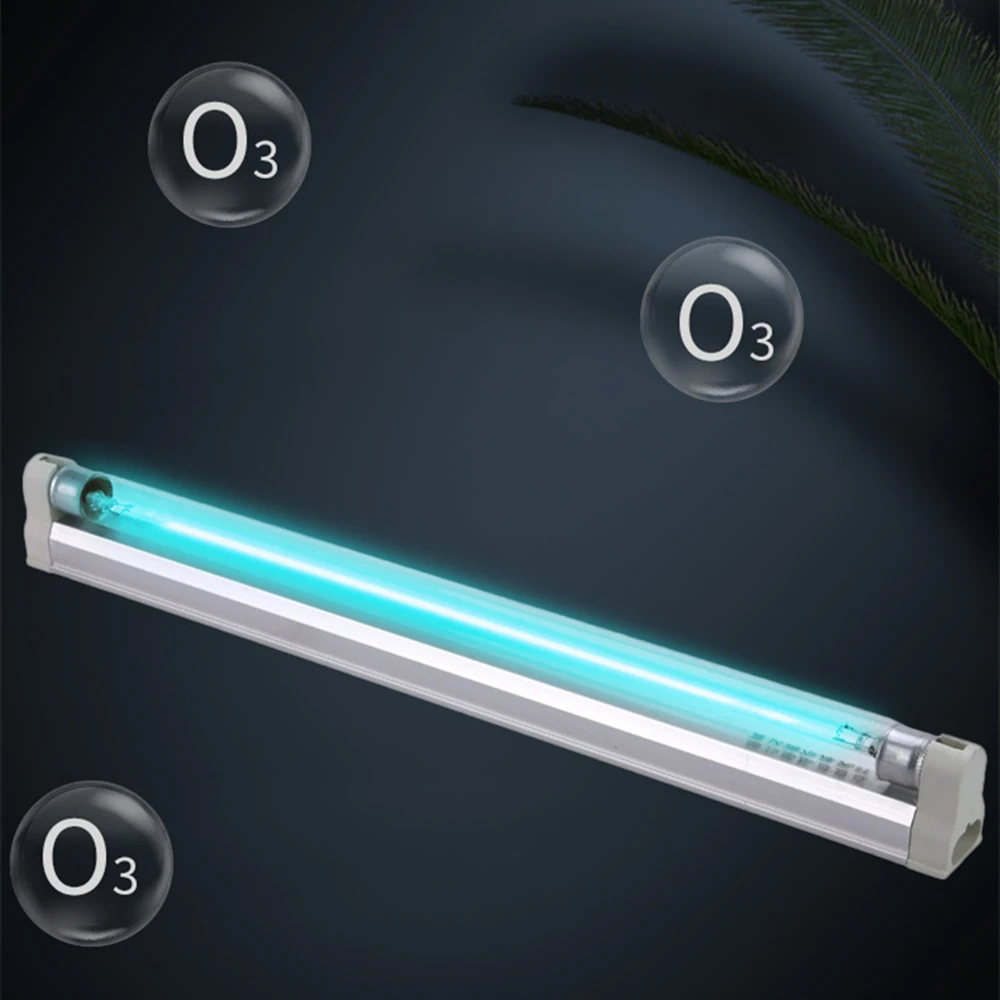 Lâmpada germicida de quartzo uv com tubo t5 de 8w para esterilização e desinfecção 220v 110v desodorização de lâmpada ultravioleta