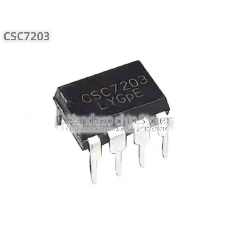 10pcs/lot CSC7203 DIP-8 package Original genuine High performance current mode switching power supply chip