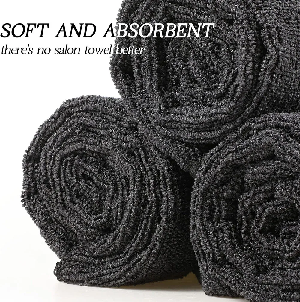 5/10/20PCS Bleach Proof Towels Bulk Microfiber Absorbent Salon Hair Towels Quick Dry Hand Towels for Gym Bath Spa Shaving Barber