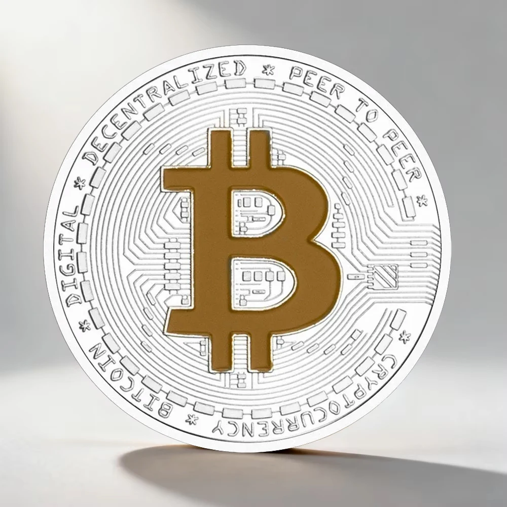 Bitcoin Crypto Collectible Coin Non-currency Physical Coina Commemorative Coin Home Decoration