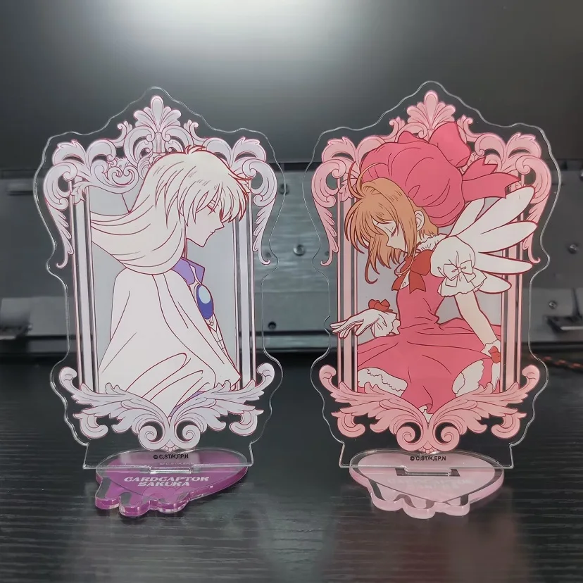 Cardcaptor Sakura Anime Figures KINOMOTO SAKURA LI SYAORAN Acrylic Standing Sign Model Exquisite Plate Desk Decor Christmas Gift