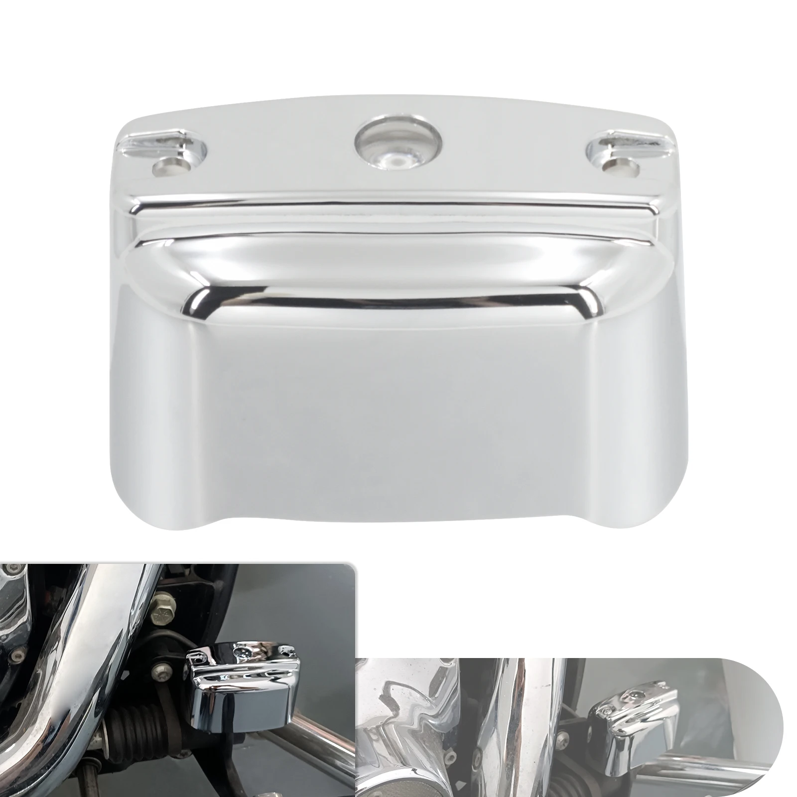 Abdeckung des Hauptbremszylinders hinten für Harley Softail Fatboy FLSTF Heritage FLSTC 00-17 Touring Road King FLHR 00-07 Bremsabdeckung