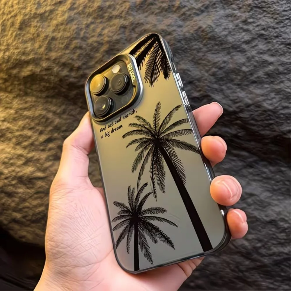 Capa Antiderrapante Coconut Grove IMD Craft com Estampa para iPhone 17 16 15 14 13 12 11 Pro Xs Max Plus Air Mini XR X 17e 16e