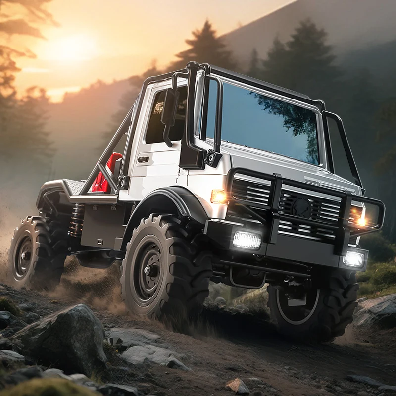 MN-333 Remote Control Car Simulation model Rc truck RV with LED Lights for Boys Kids Rechargeable Battery 4WD Toy Gift