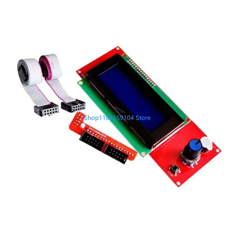 Módulo Industrial controlador LCD 2004 com rampas 1.4 adaptadores escudo