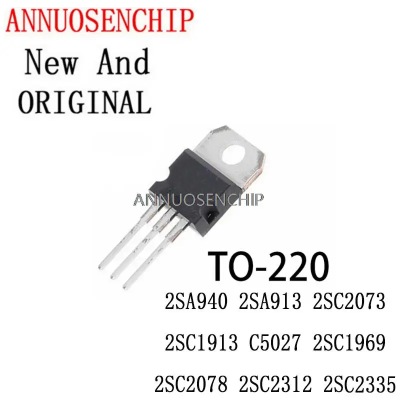 10PCS New And Original 2SC5027 TO-220 A940 C1913 C1969 C2078 2SA940 2SA913 2SC2073 2SC1913 C5027 2SC1969 2SC2078 2SC2312 2SC2335