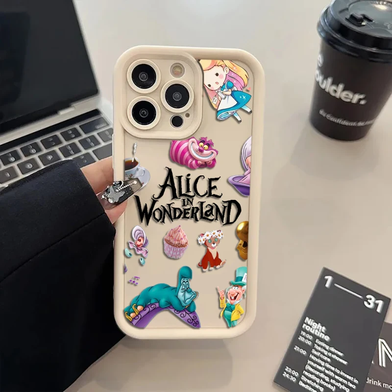 Disney Alice Wonderland Maze For iPhone 15 14 13 12 11 Pro Max XS Max X XR 7 8 Plus 6S Eye Ladder Phone Case