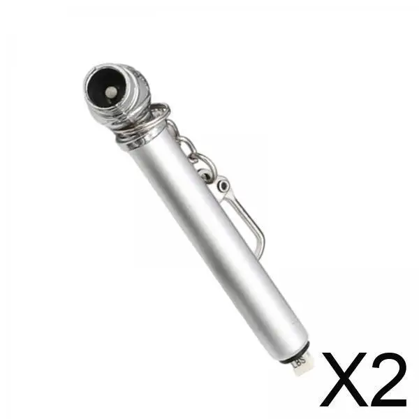 2x Portable Auto Car Tire Air Pressure Gauge Random Color Universal Use for Road