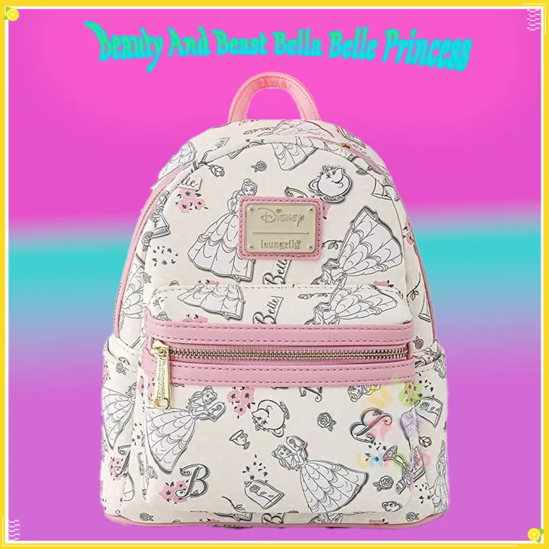 

Рюкзак «Красавица и чудовище» принцессы Белла Белль, удобный, прочный, большой вместительный, легкий, милый, с мультяшным принтом, подарок