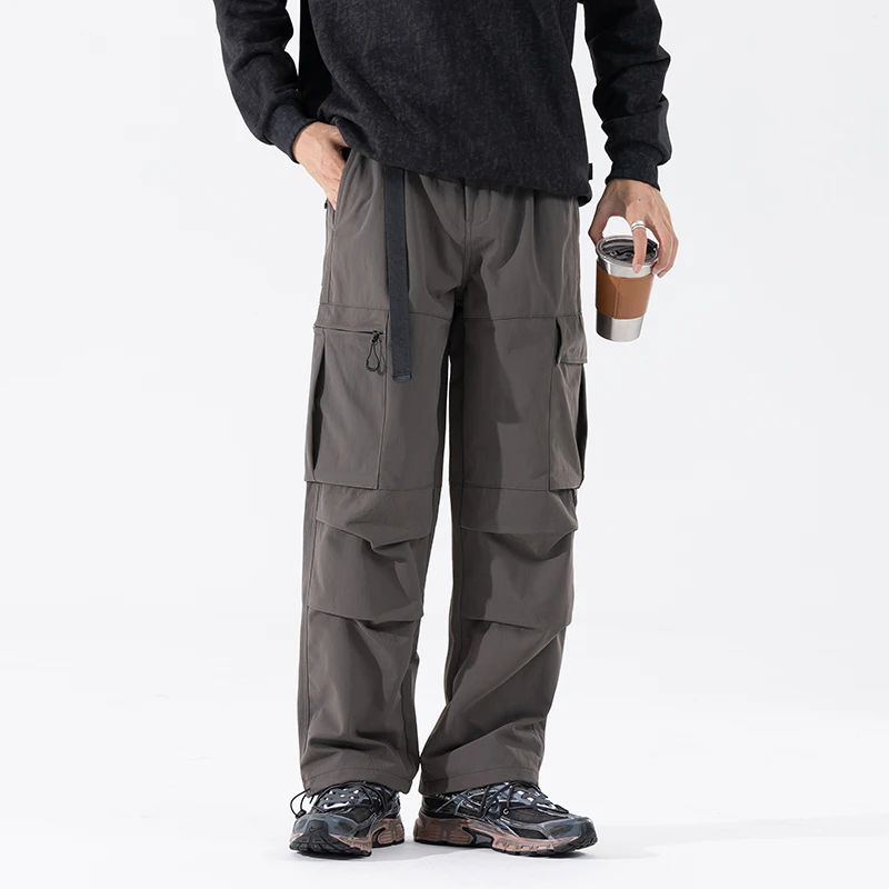 

Autumn Winter Outdoor Waterproof Soft Shell Sport Pant Men Loose Casual Plus Size Techwear Track Cargo Pants Joggers Trousers