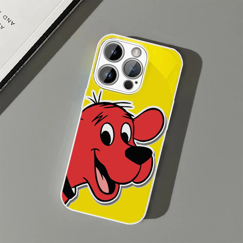 Clifford the Big Red Dog Cellphones Cover Phone Accessories Reflective For Apple Iphone Fashion Hard Protective Cover Cases