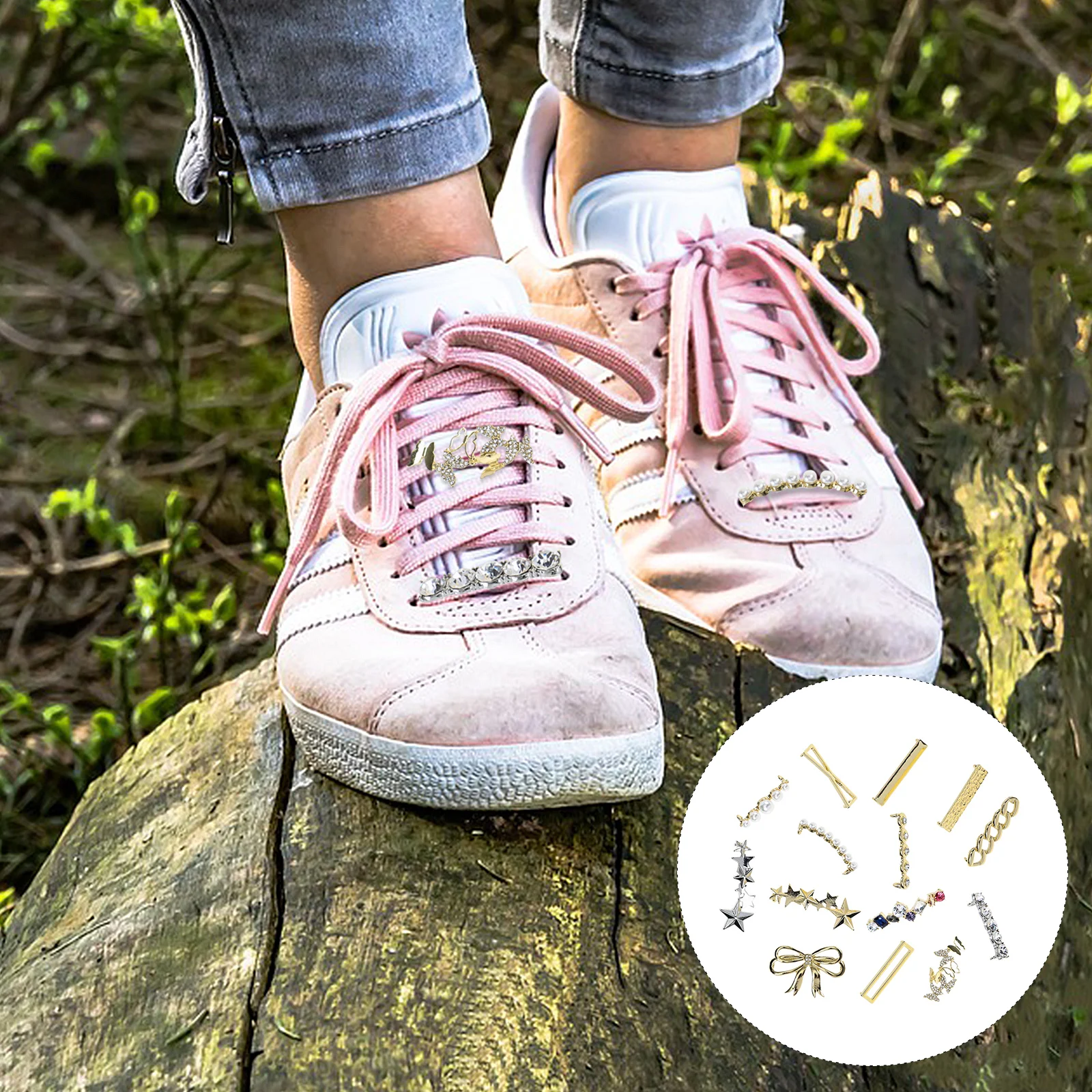 

Shoe Laces Buckle Decoration Pearl Shoelace Charms Women Shoes Decor Clips DIY Supplies Elegant Accessories Stylish Shoe