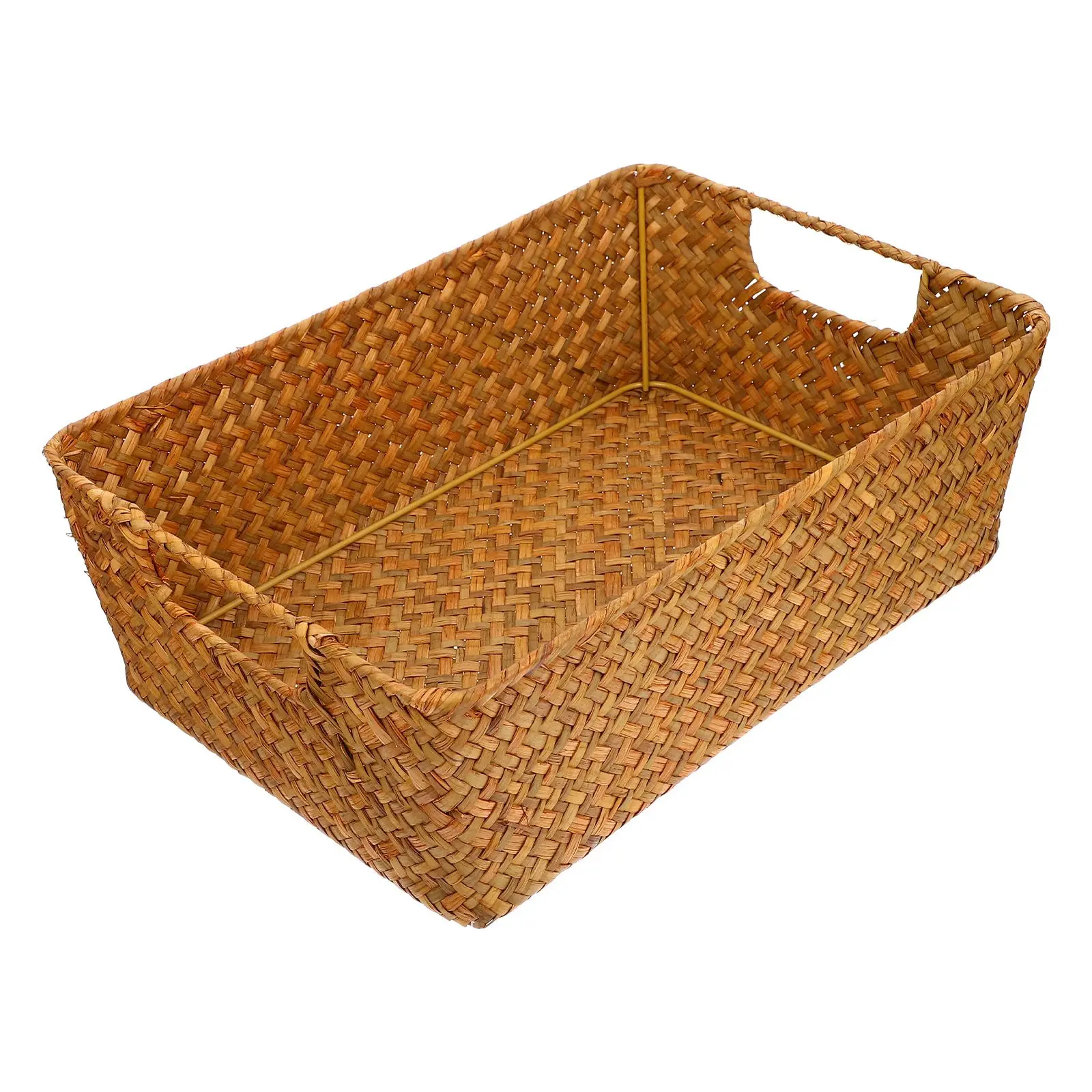 

Woven Bread Storage Container Shelf Hamper Fruit Vegetable Woven Bread Basket Basket Holder Mat Grass Long Lasting