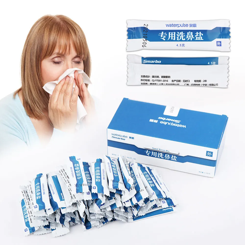 4.5/2.7g Nasal Wash Salt Rinse Allergic Rhinitis Relief Nose Cavity Protector Irrigation Nose Cleaner Salt for Adults Children