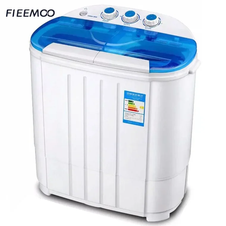 Double barrel and cylinder washing and dual-purpose swing drying semi-automatic household sock washing machine