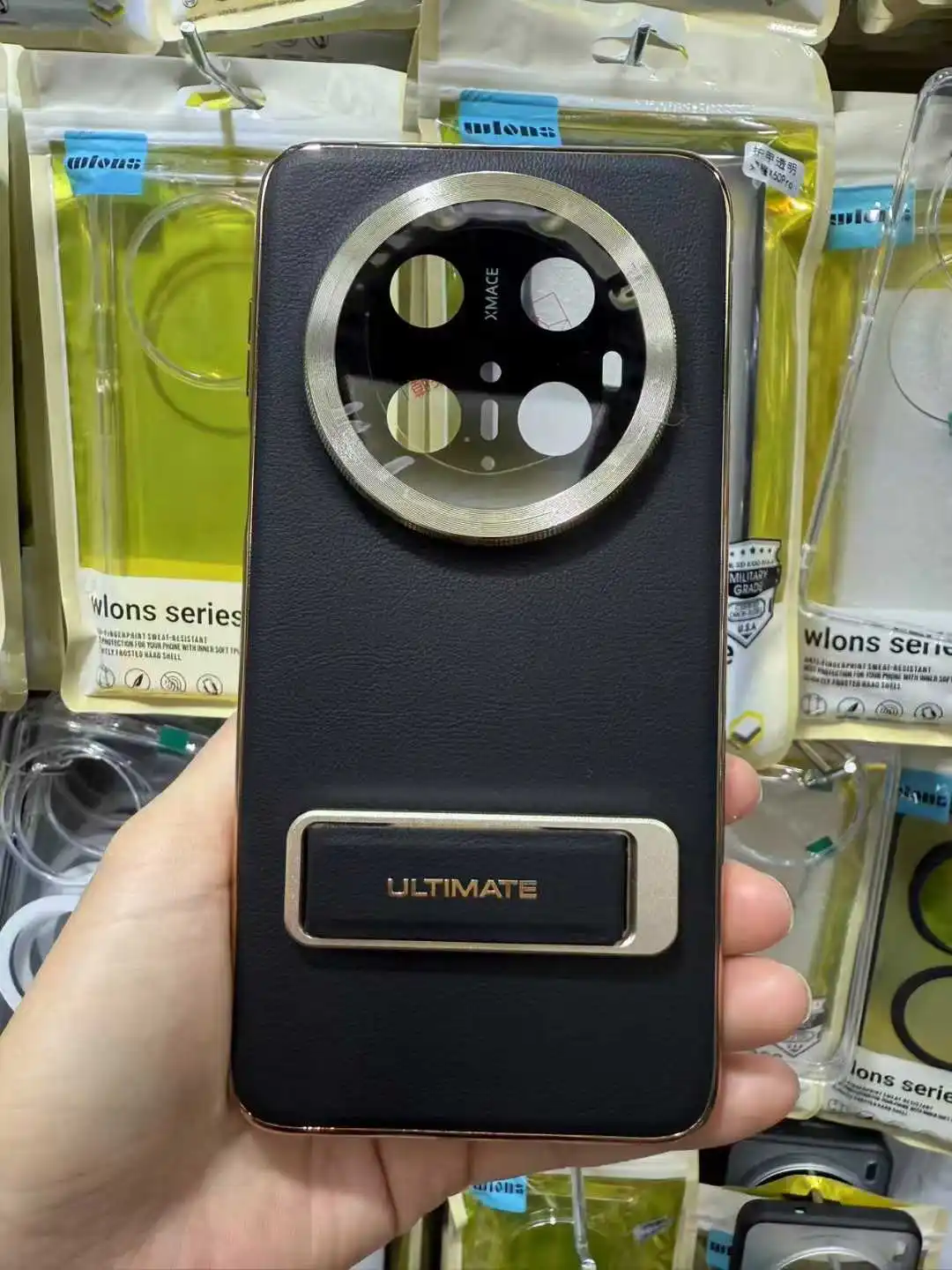 

Подходит для Huawei Mate70 Mate70 Pro, гальваническое покрытие, вращающийся на 360 градусов металлический кронштейн, браслет, кронштейн, чехол для телефона 2-в-1