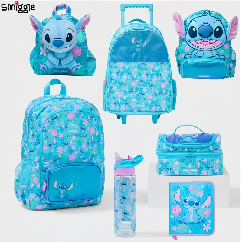 Australia Smiggle School Bags Disney Stitch Backpack Lunch Bag Water Bottle Student Schoolbag Birthday Gifts