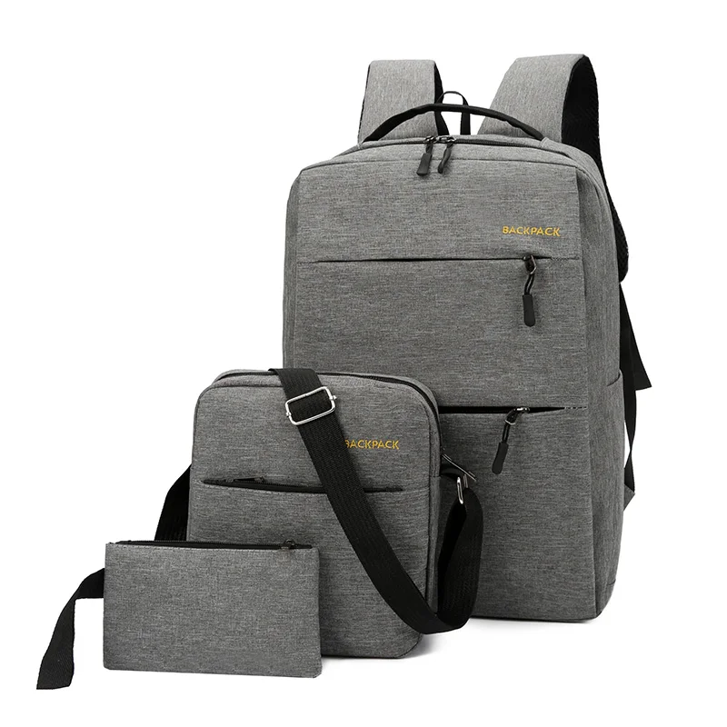 3pcs Large Capacity Computer Bag Multifunctional Travel Backpack