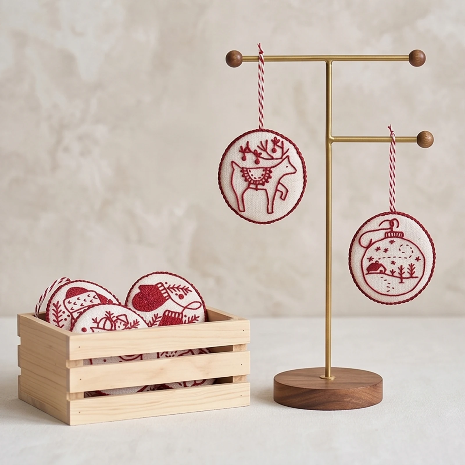 Kit di ricamo natalizio, pende - Embroidery Xmas Decorations recensione e prezzo