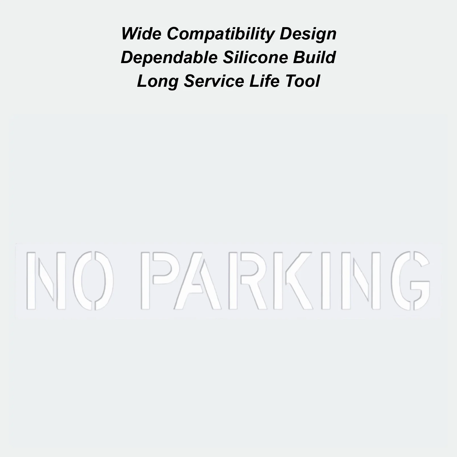 

Трафарет для парковки, многоразовый шаблон для маркировки, без парковочного письма, силиконовый трафарет для асфальтового тротуара, бетона на заднем дворе